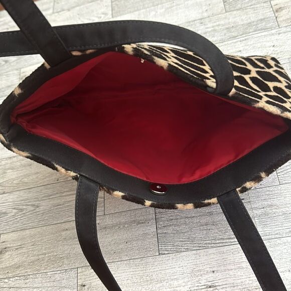 Vintage Lancôme Giraffe Faux Fur Shoulder Bag - Picture 4 of 4